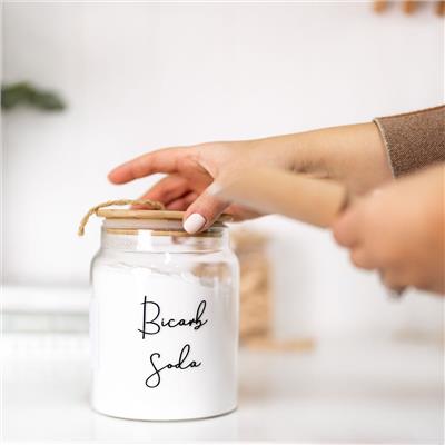 Glass Jar with Bamboo and Twine Lid, 4L – Little Label Co