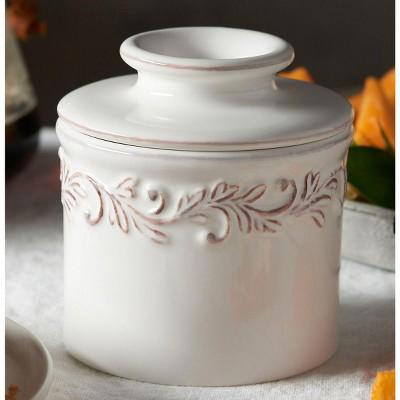 Butter Bell® Crock – White Linen Antique Ceramic Butter Keeper, Vintage-Style Butter Dish for Fresh, Spreadable Butter : Target