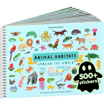 Cupkin Animal Habitats Sticker Book | 12 Coloring & Activity, 500+ Stickers