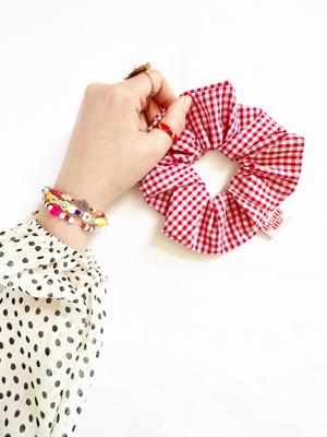 OG scrunchie in red gingham – Beau Tie