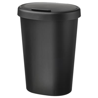 HÖLASS bin with lid, black, 8 l (2 gallon) - IKEA CA