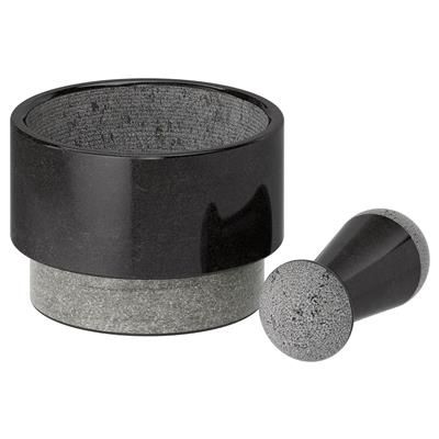 ÄDELSTEN pestle and mortar, marble black - IKEA CA