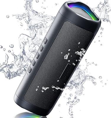 Amazon.com: Bluetooth Speaker with HD Sound, Portable Wireless, IPX5 Waterproof, Up to 20H Playtime, TWS Pairing, BT5.3, for Home/Party/Outdoor/Beach,