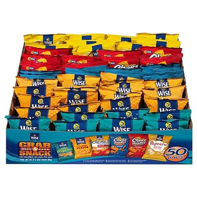 Wise Grab & Snack Variety Pack, 50 Bags/Pack