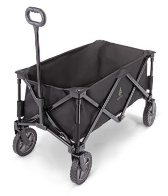 Woods Outdoor Collapsible Folding Utility Standard Wagon & Carry Bag, 150 lb Capacity, Black