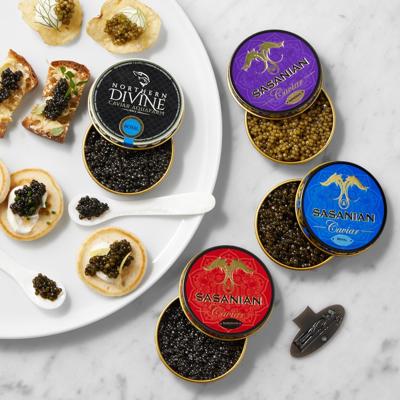 Premium Caviar Trio, 3-oz Gift Set | Williams Sonoma