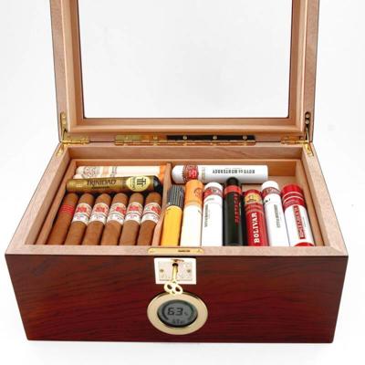 Glass Top Bubinga Cigar Humidor Showcase II | Cigar Star