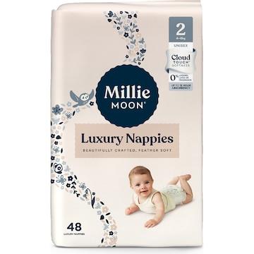 Millie Moon Luxury Nappies Size 2 Infant 4-8kg 48 pack | Woolworths