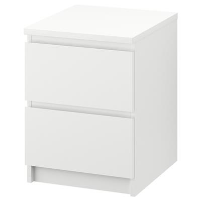 MALM chest of 2 drawers, white, 40x55 cm - IKEA UK
