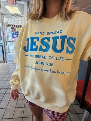 Daily Spread JESUS Butter Crewneck/Hoodie
 – TEES by Taylor