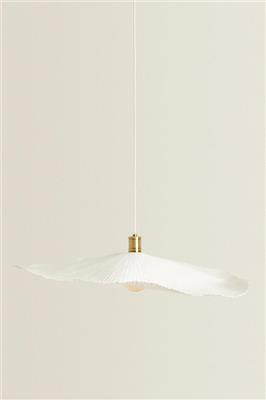 Oyster-white ceiling lamp | ZARA