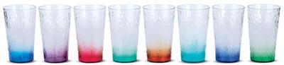 CANVAS Indoor/Outdoor High Ball Glasses, Multicoloured, 635-mL, 8-pk