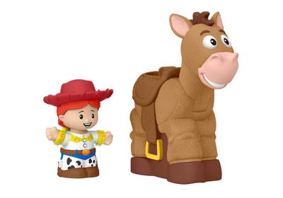 Fisher-Price Little People Disney Pixar Toy Story Bobbin’ Bullseye and Jessie Figure Set | BIG W