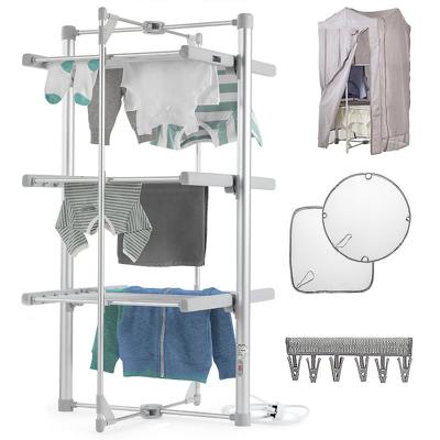Dry:Soon Heated Airer, Cover, Shelf & Peg Hanger | Lakeland