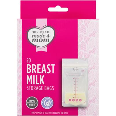 Made 4 Mom Breast Milk Storage Bags 20 Pack - Clicks