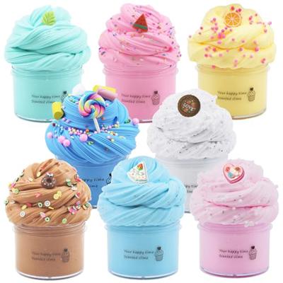 8 Pack Butter Slime Kit for Girls,Party Favors Stretchy and Non-Sticky, Stress Relief Toy for Boys,Soft DIY Slime for Kids