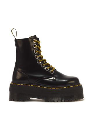 Jadon Max Buttero Leather Platform Boots in Black Buttero | Dr. Martens™