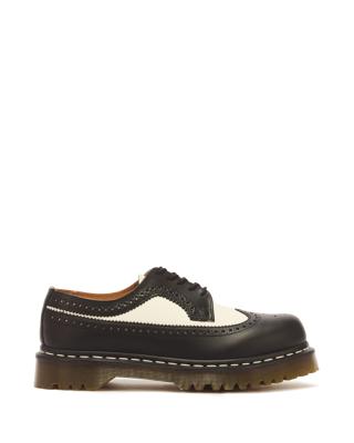 3989 Bex Smooth Leather Brogue Shoes in Black | Dr. Martens™