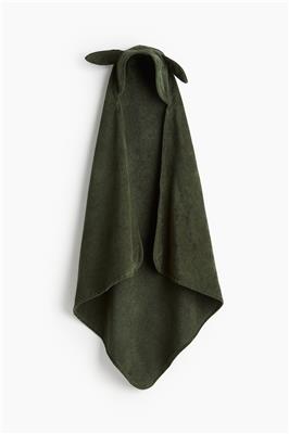Hooded Bath Towel - Dark green - Home All | H&M CA