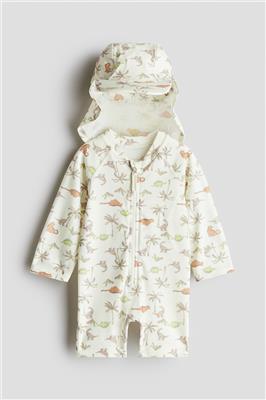 UPF 50 Sun Protection Set - Light green/leopard - Kids | H&M CA