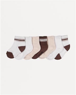 7 Pack Sports Quarter Crew Socks - Kmart