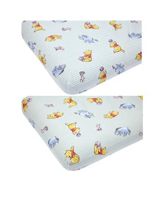 2 Pack Disney Baby Winnie the Pooh Fitted Cot Sheets - Kmart