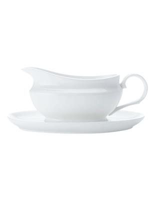 Maxwell & Williams White Basics Gravy Boat And Saucer 550ml Gift Boxed in White | MYER