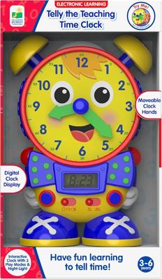 Amazon.com: The Learning Journey Telly The Teaching Time Clock – Interactive Analog & Digital Time Learning Toy – Educational Toddler Clock for Ages 3