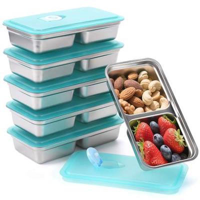6 stainless steel food storage container lid snack box - Temu Australia