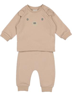 Long Sleeve Top And Pants Brown 2 Piece Set - Sets | PEP