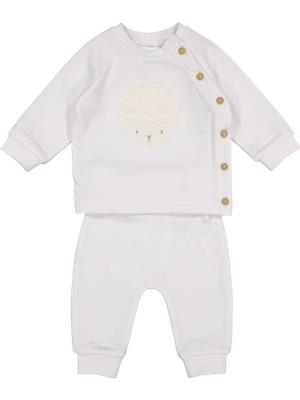Long Sleeve Top And Pants White 2 Piece Set - Sets | PEP