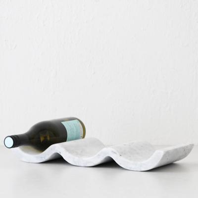 NUVOLO MARBLE WINE HOLDER | ASH GREY + WHITE MARBLE – Living By Design