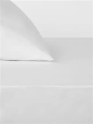John Lewis Egyptian Cotton Sateen 600 Thread Count Super King Fitted Sheet, White