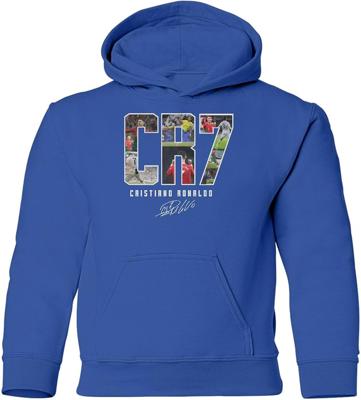 Amazon.com: Cup & Branch Collage Ronaldo Tribute - Soccer GOAT Youth Hooded Sweatshirt (Black, Youth Medium) : Clothing, Shoes & Jewelry