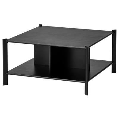 JÄTTESTA coffee table, black, 80x80 cm - IKEA