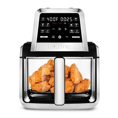 Gourmia 7-Qt. Fry ‘N Fold Digital Air Fryer with 10 Presets & Guided Cooking - Black: Stainless Steel, 1500W, Dishwasher-Safe : Target