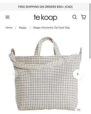 Baggu Horizontal Zip Duck Bag – Te Koop