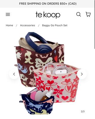 Baggu Go Pouch Set in Western Cut Outs – Te Koop