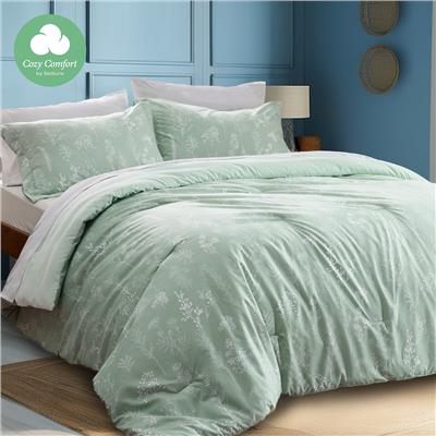 Cozy Comfort 3 Pieces Twin Floral Comforter Sets, Sage Green Botanical Flowers Reversible Bedding - Walmart.com