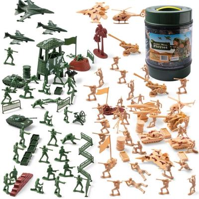 Joyfy 164 Piece Military Playset, Plastic Army Men, Soldiers, Vehicles, Sandbags, Accessories, Storage Included - Walmart.com