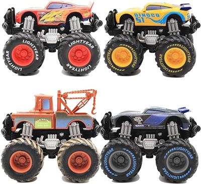 Amazon.com: RULBAMN 4-Pack Car Toys, Tow Mater Toy, 1:55 Die-cast Toy Car Big Wheel Buggy (4 Pcs Big Wheel Car) : Toys & Games