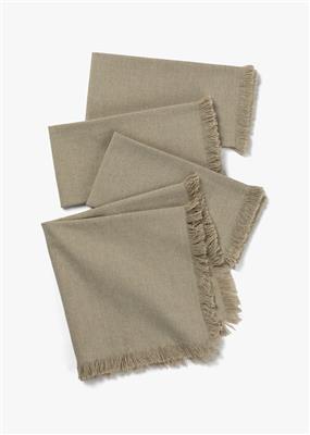 Castello Frayed Napkin Set 4 Pack | Woolworths.co.za