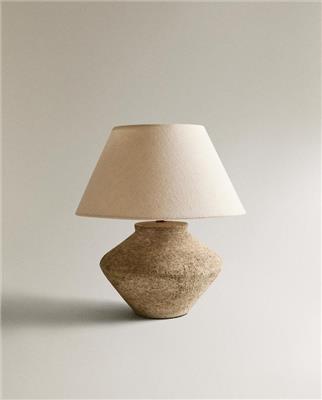 MEDIUM TABLE LAMP WITH EARTHENWARE BASE | Zara Home