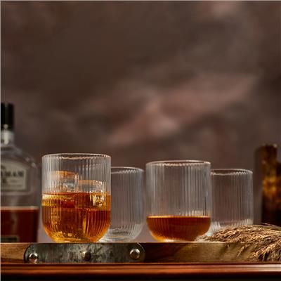 Vintage Set of 4 Whisky Glasses by Brilliant