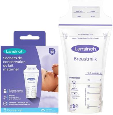 Lansinoh Breastmilk Storage Bags 180ml, Pack of 25 : Amazon.co.uk: Baby Products