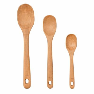 Oxo - Beechwood Spoon Set 3pce | Peters of Kensington
