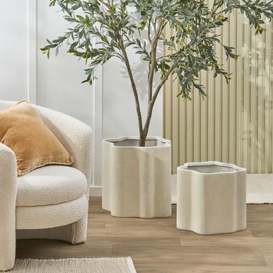 Marlo Wave Decorative Pot  - Pillow Talk