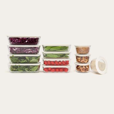 Meal Prep Containers 12pk | Glass, Airtight & Freezer Safe