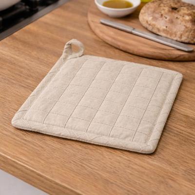 Temple & Webster | Trenton Recycled Cotton-Blend Pot Holder Taupe