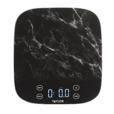 Taylor 22lb Waterproof Digital Kitchen Food Scale Black : Target